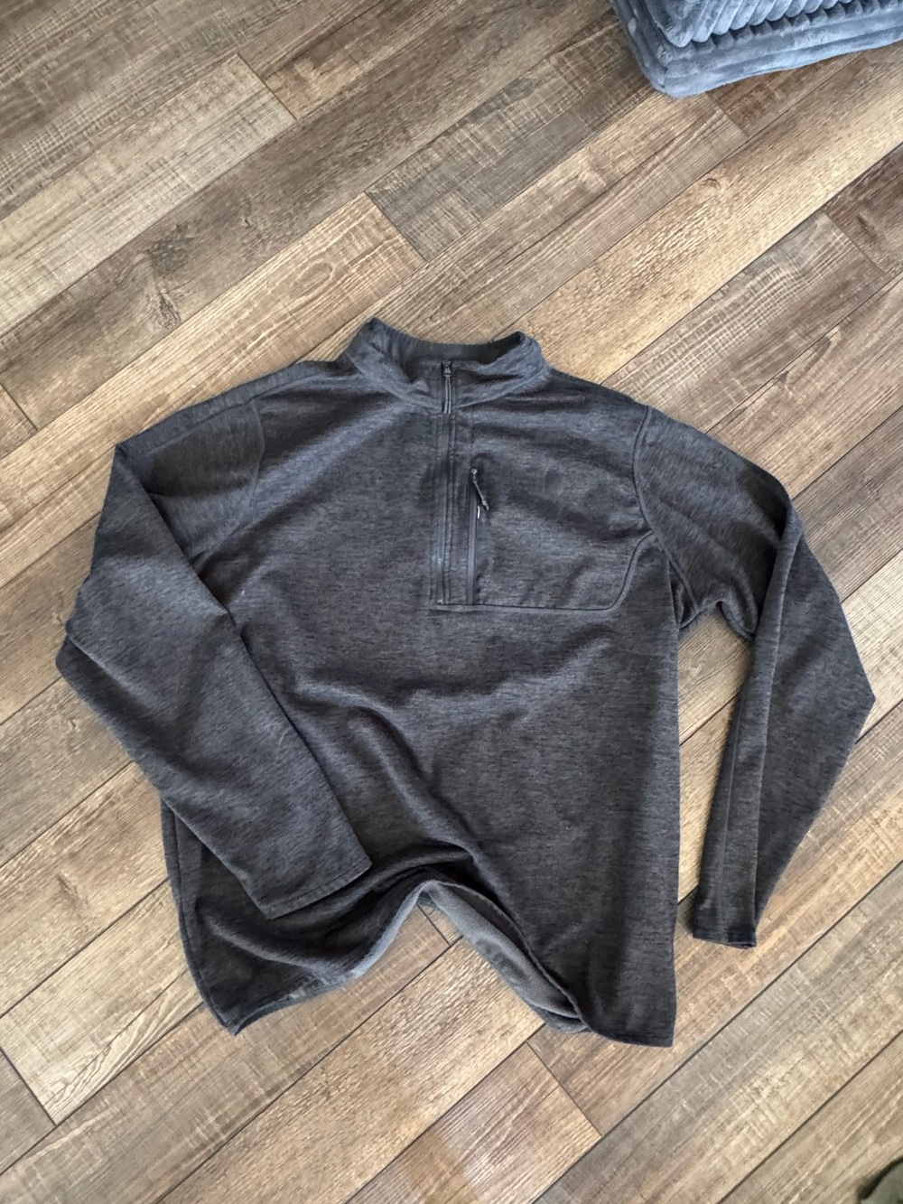 The North Face Dark Charcoal Zip-Up Pullover